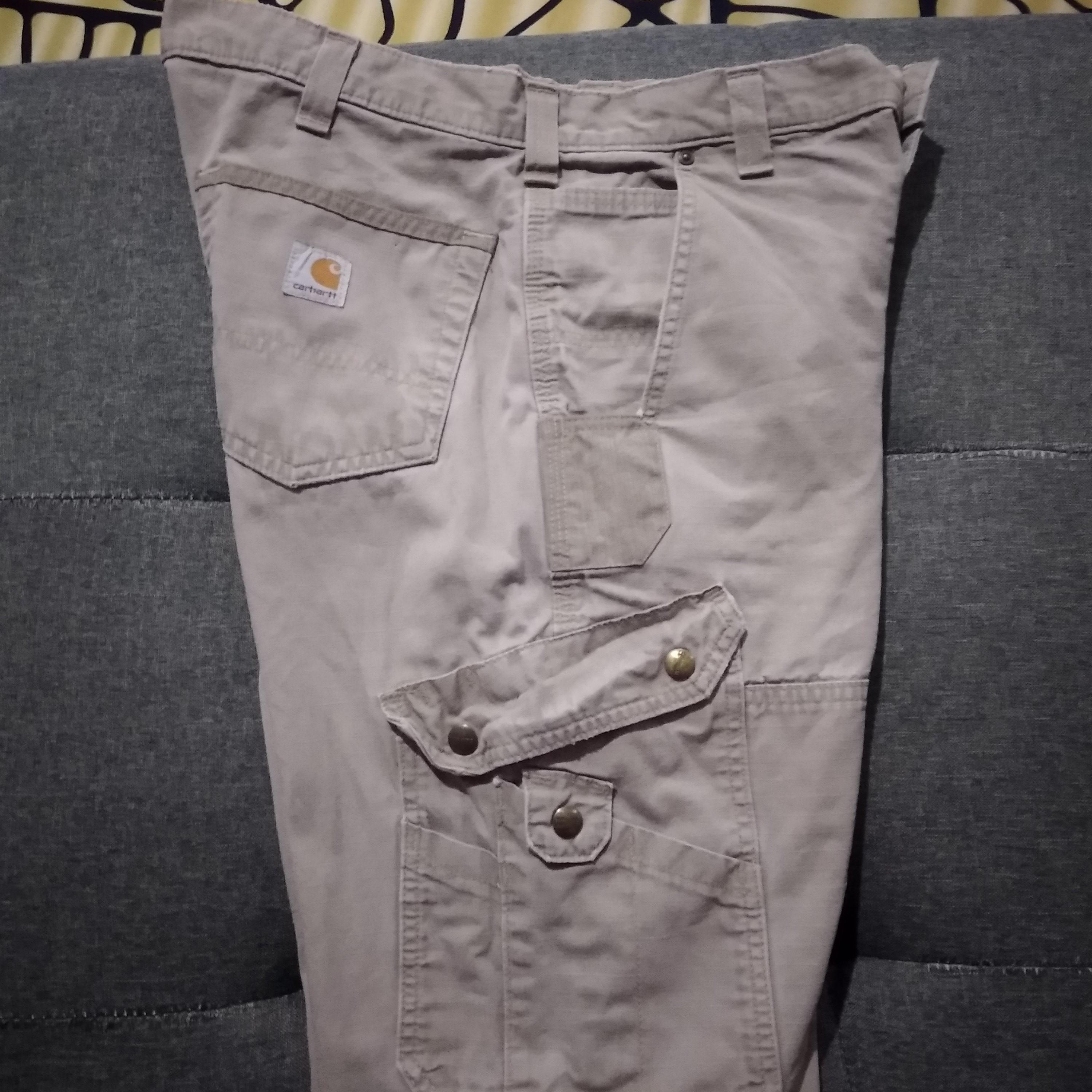 Original Carhartt Cargo RN14806 Work Pant Coklat lembut, Men's