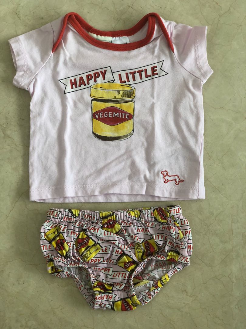 Happy little vegemite baby hot sale clothes