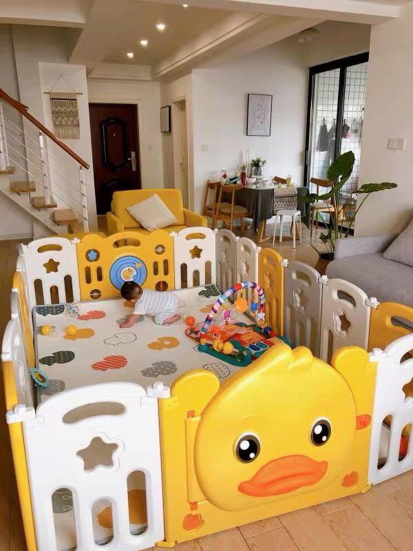 children safety playpen play fence play yard duck cartoon high quality japanese design babies kids infant playtime on carousell