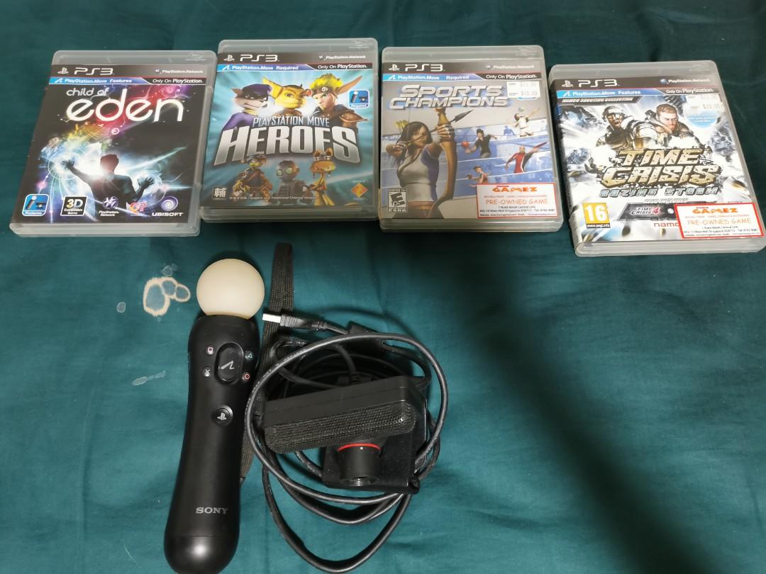 PlayStation move + games, Video Gaming, Video Games, PlayStation on  Carousell