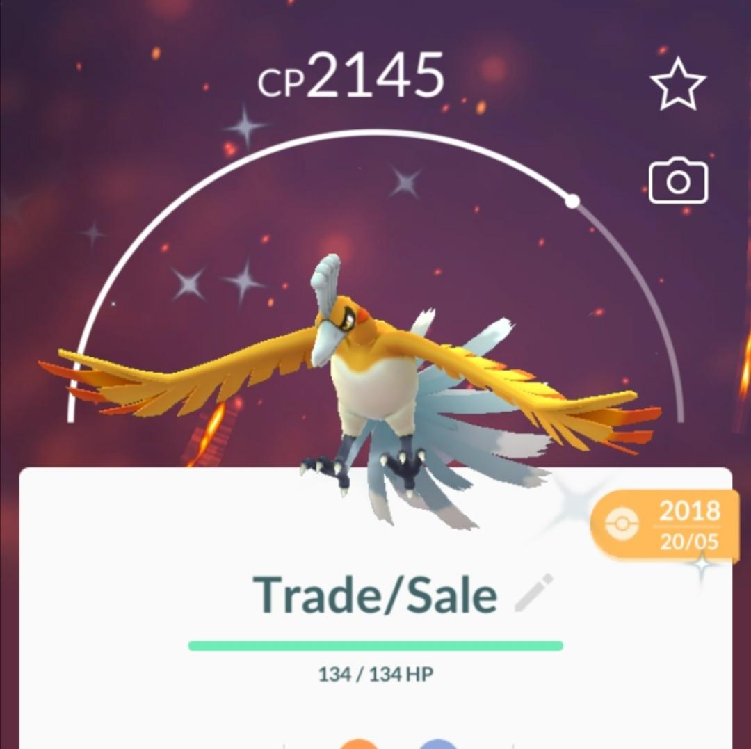 Pokemon Go Shiny Ho Oh Video Gaming Gaming Accessories Game Gift Cards Accounts On Carousell