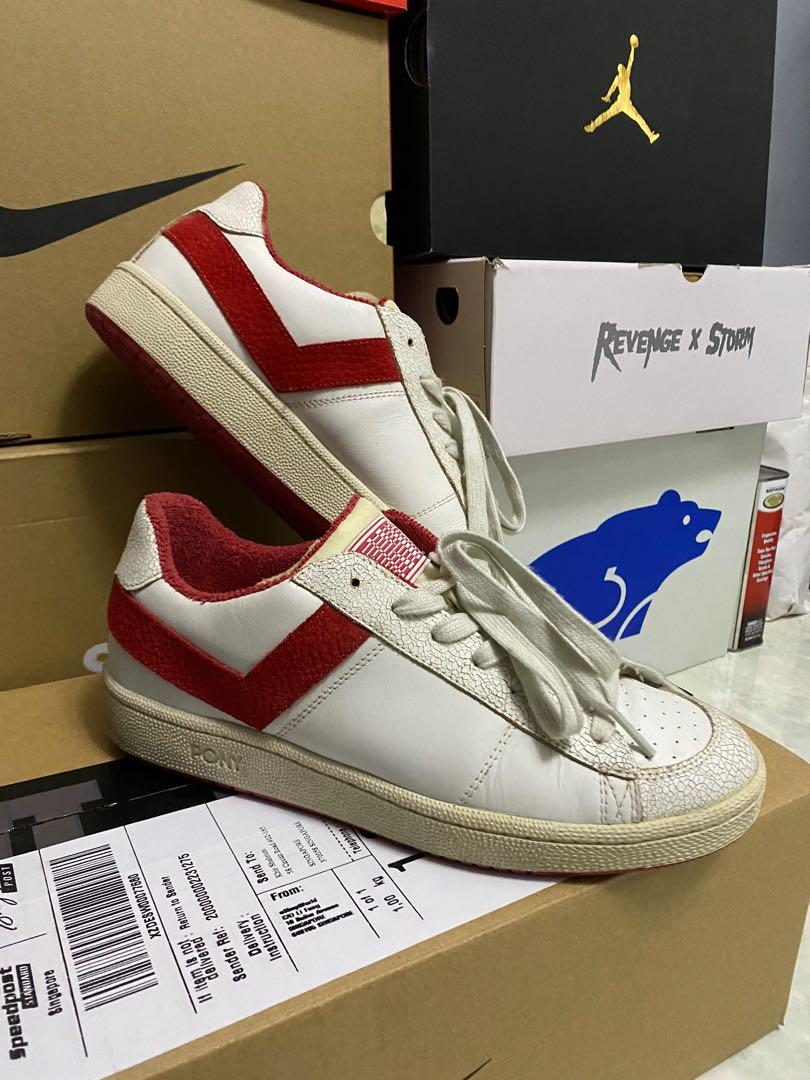 Pony Red Sneakers, Men's Fashion 