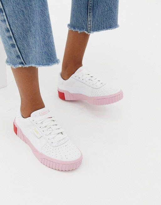 Puma Cali Pink and white Women s Fashion Footwear Sneakers on Carousell