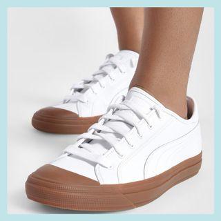 Puma Capri Leather Shoes 餅乾鞋🍪, 女裝, 女裝鞋- Carousell