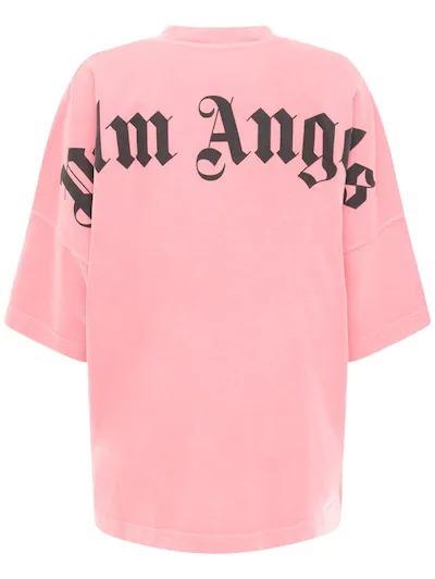 palm angels pink tee