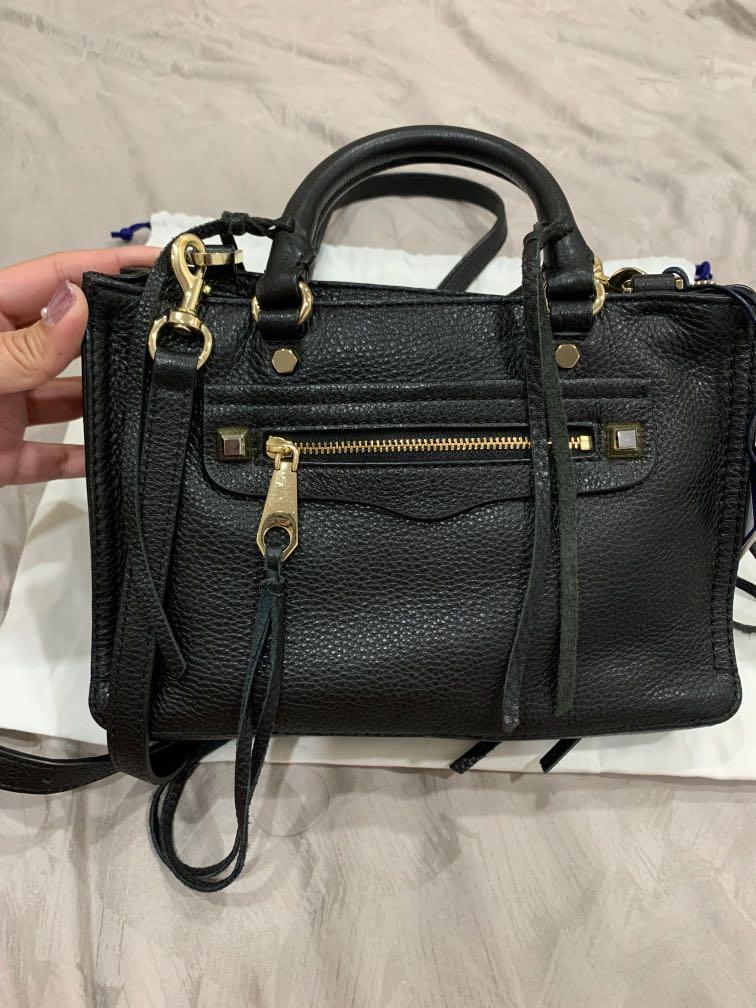 Rebecca minkoff micro regan satchel black sale
