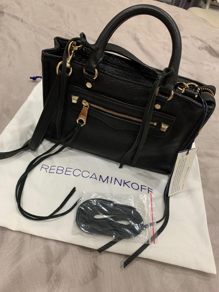 Authentic Rebecca Minkoff Micro Regan Satchel Black