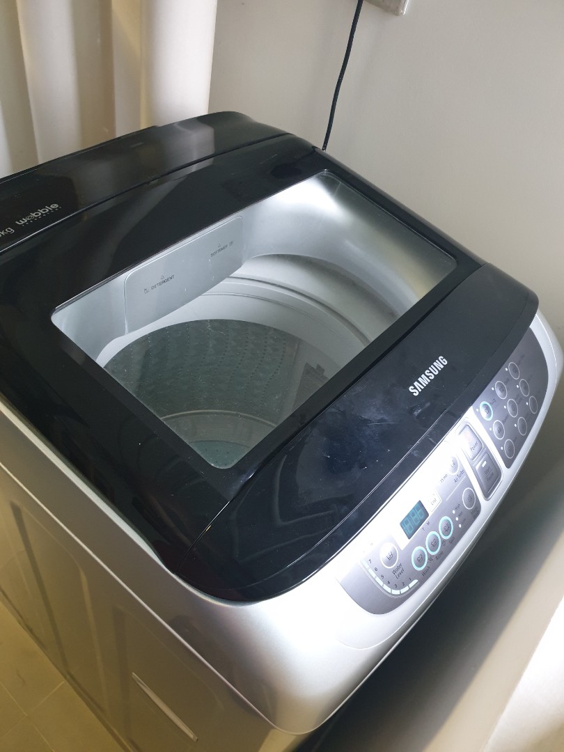 Samsung Washing Machine(Spoil) WA-90F5S5QWA, TV & Home Appliances ...