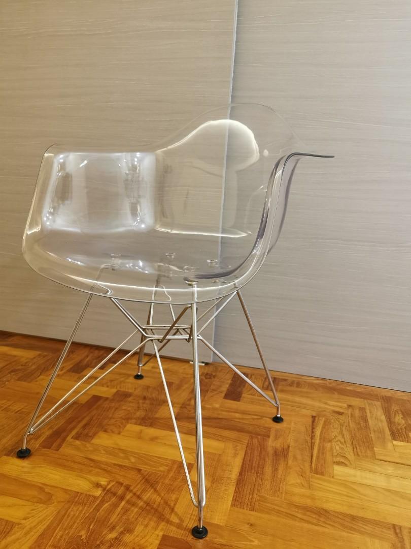Acrylic eames hotsell chair