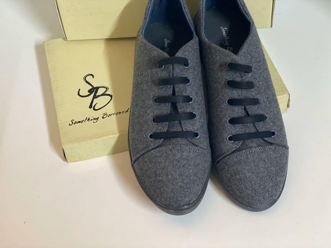 Something borrowed grey sneakers, Women's Fashion, Shoes, Sneakers on ...