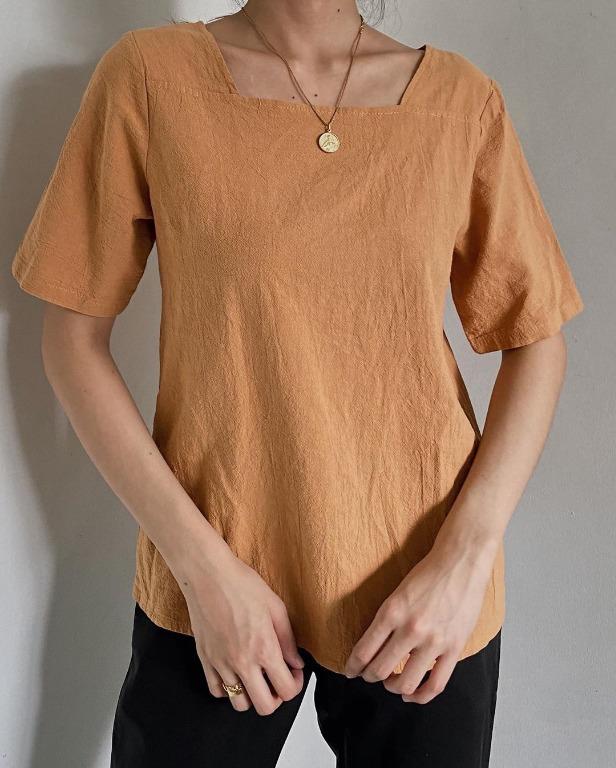 REPRICED Square neck linen top (Category: Blouses) located in Marikina City. Submitted by mxndj (Listing ID 1033460049, Image 2). Description: Bought from Shop Florice on ig but never worn! Washed and ironed, no flaws Fits XS-M Selling for the price I got it for (minus shipping) LAST PRICE POSTED, but can give a P50-P100 discount if you get 3 or more items from me! (depending on the prices of the items) RFS: have similar tops already First two ph