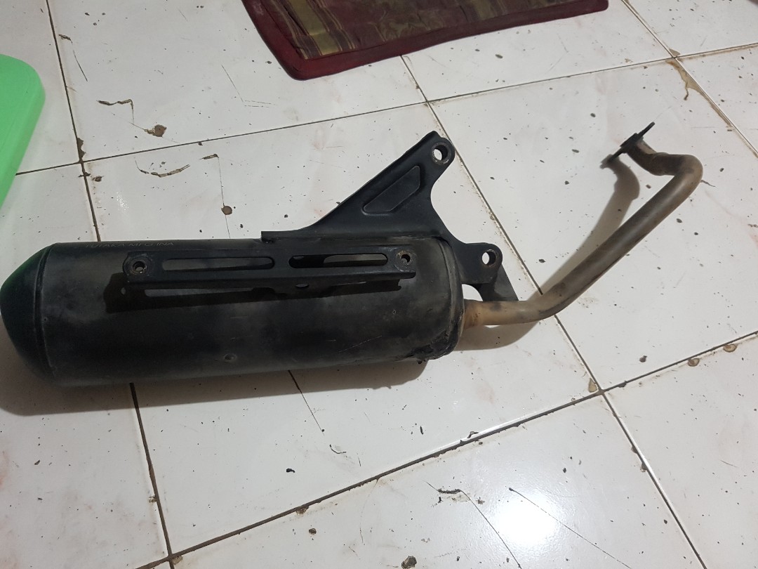 Stock Pipe Honda Beat, Motorbikes, Motorbike Parts & Accessories, Mufflers, Exhaust Parts