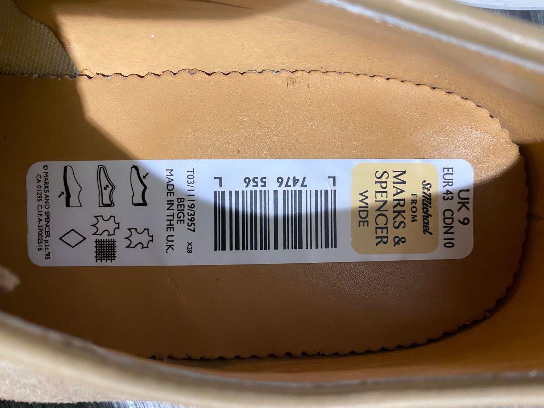 Made in UK Suede Beige Full leather shoes Marks and Spencer