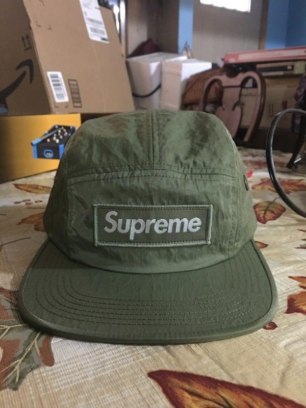 Supreme washed nylon discount camp cap