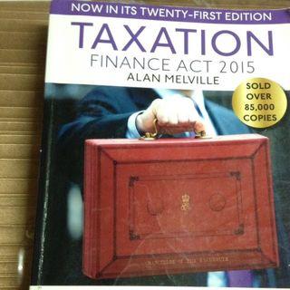 Taxation Finance Act 2015 Alan Melville Twenty-first 21st Edition