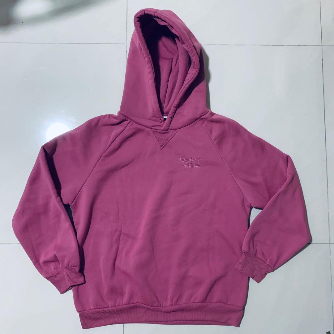 Thick pink hoodie Outlet