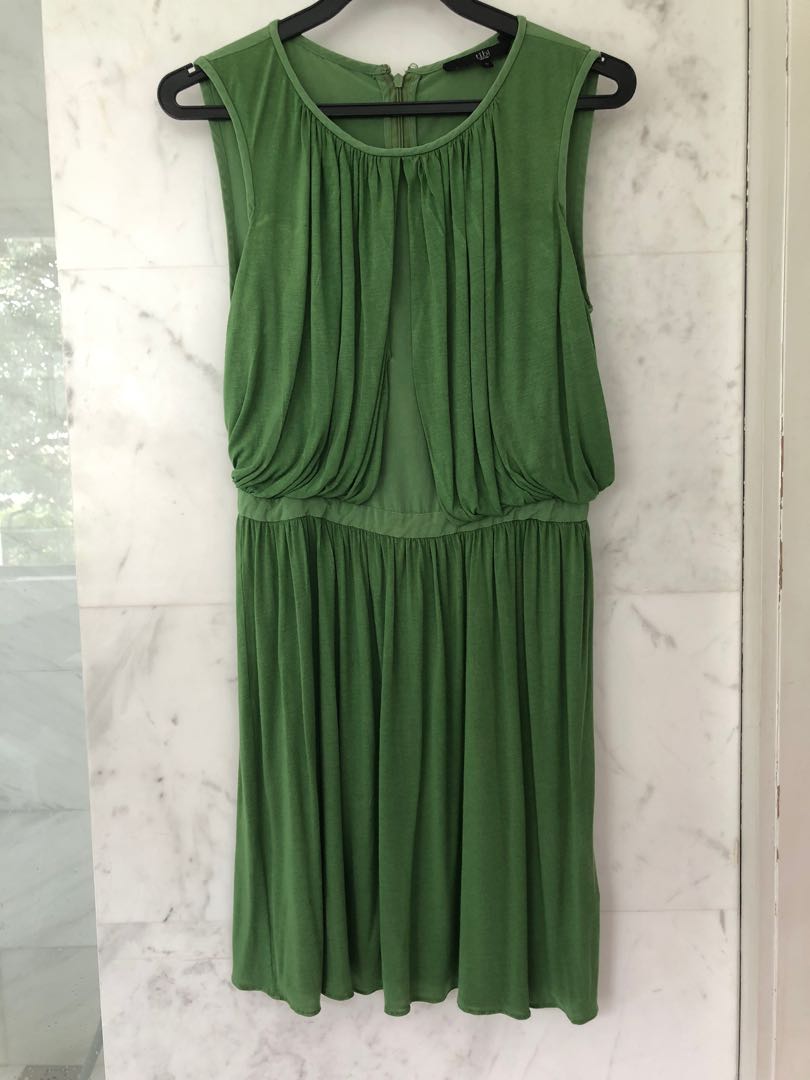 tibi green dress
