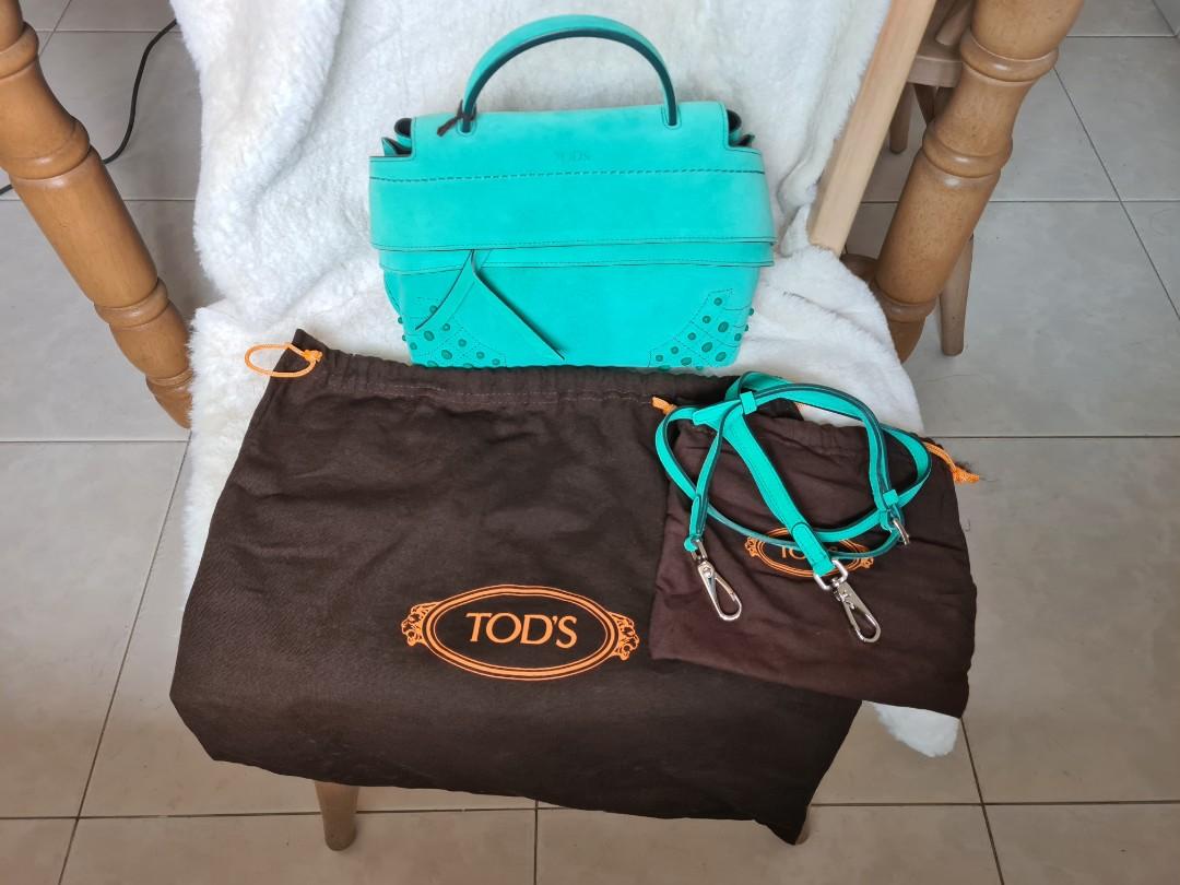 TODS Micro Wave Suede Leather Bag Women s Fashion Bags Wallets
