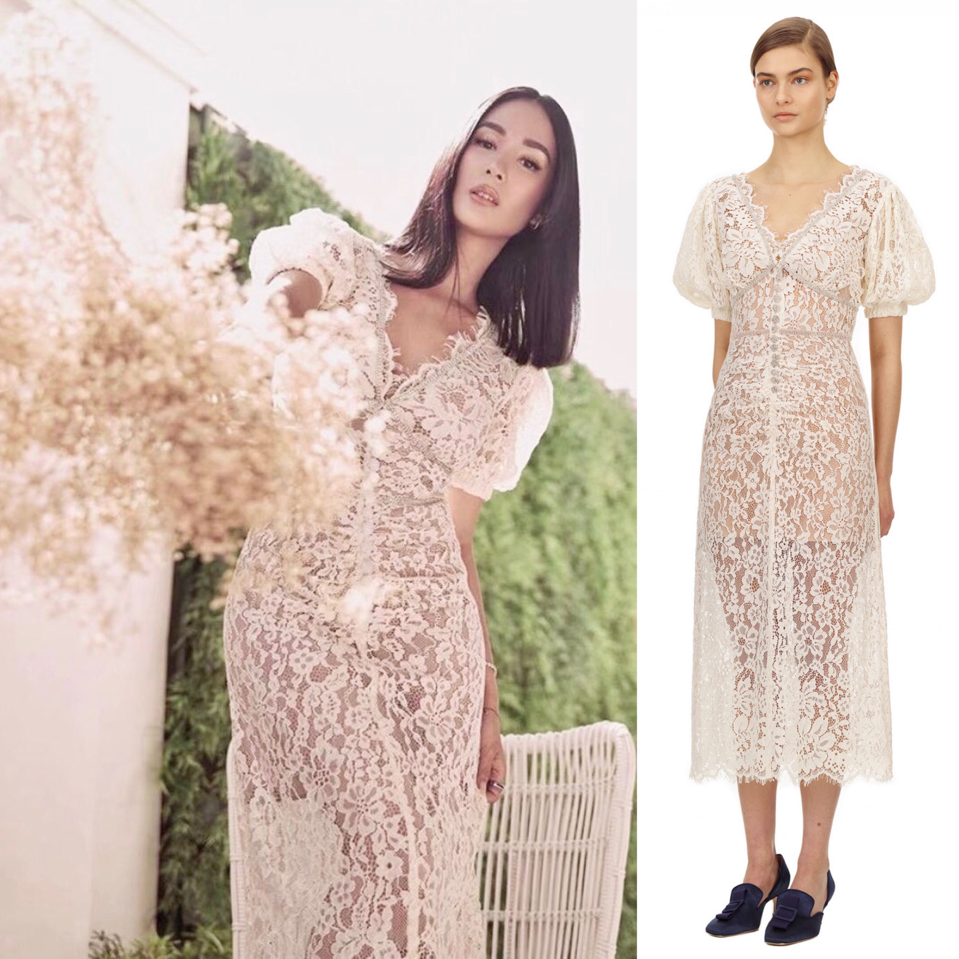 Self portrait camellias hot sale dress