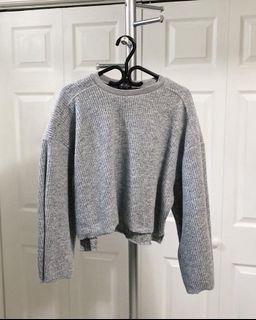 TOPSHOP CROPPED BELL SLEEVE SWEATER