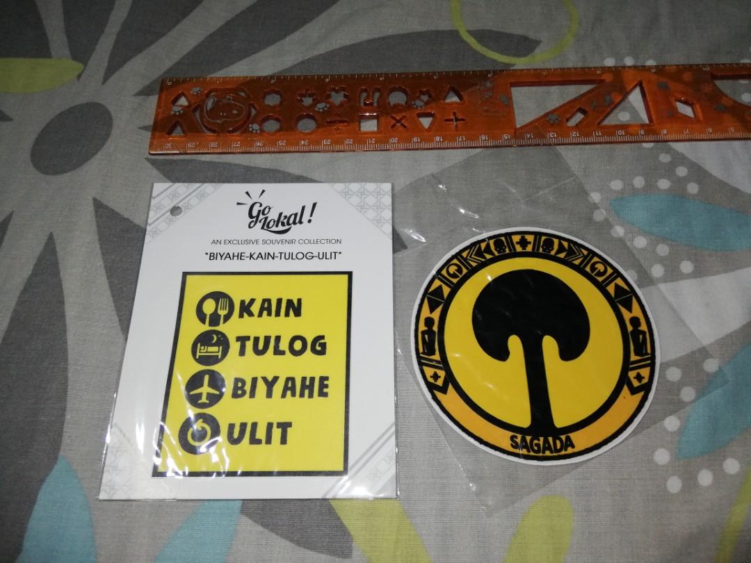 Traveller & Sagada stickers (Category: Stationery & School Supplies) located in Pasig City. Submitted by saltnpepper08 (Listing ID 1033495132, Image 1). Description: both are waterproof good for tumblers and laptops 😊.