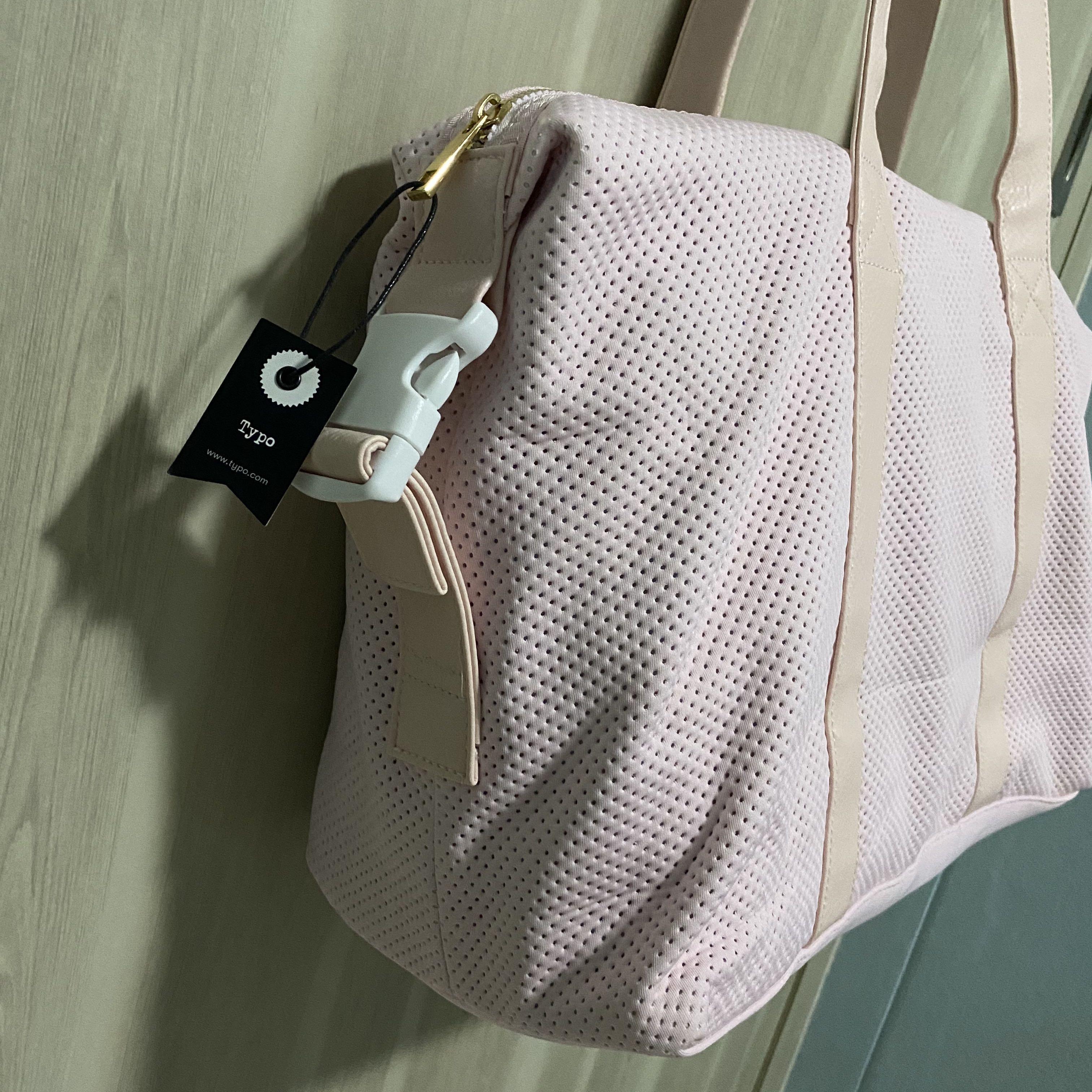 Blush pink duffle bag online