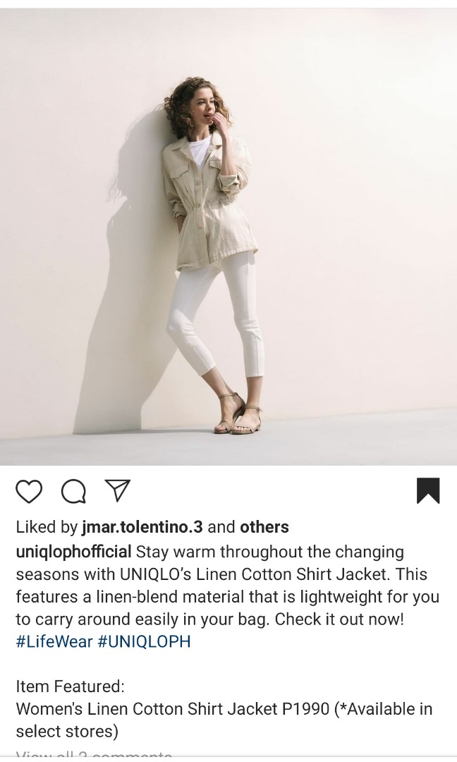 Uniqlo linen discount cotton shirt jacket
