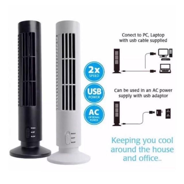 USB Tower Fan Light, Furniture & Home Living, Lighting & Fans, Fans on