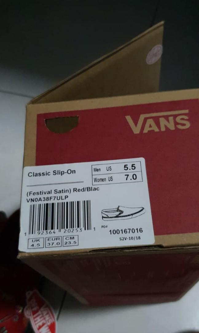 Vans Classic Slip On Festival Satin Women s Fashion Footwear