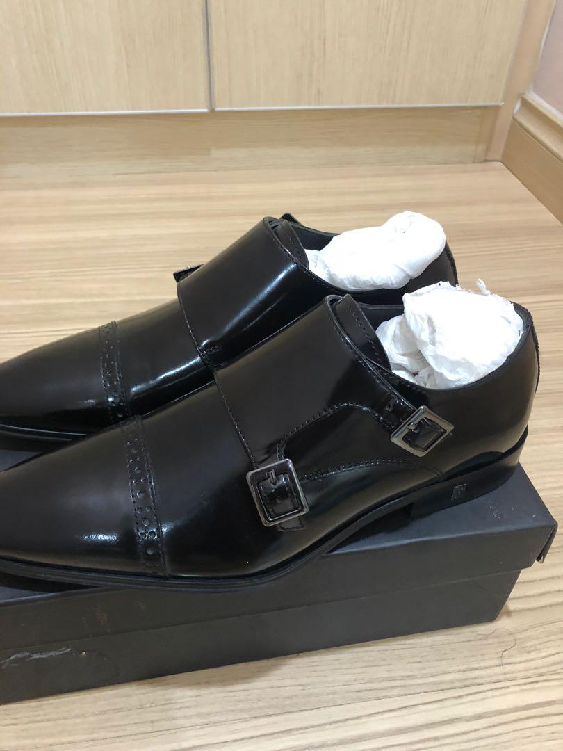 Versace collection mens monk strap formal shoes