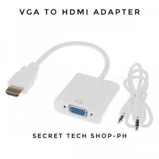 Hdmi To Vga Adapter W Audio Electronics Computer Parts Accessories On Carousell