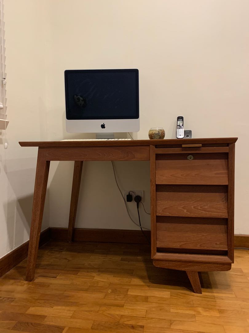 Vintage Study Table Rare Find Refurbished Nostalgic Old School Elegant