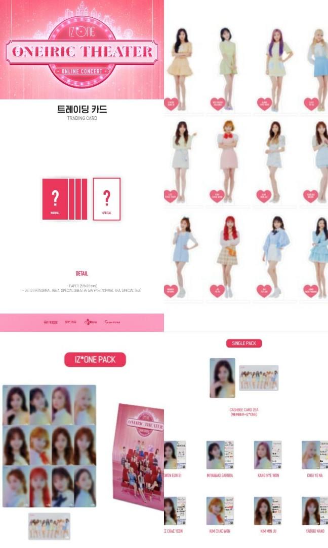 Wts Izone Oneiric Theatre Trading Cards Acrylic Stand Cashbee Sharing Hyewon Hitomi Eunbi Wonyoung Chaeyeon Entertainment K Wave On Carousell Or won young or ye na? wts izone oneiric theatre trading cards