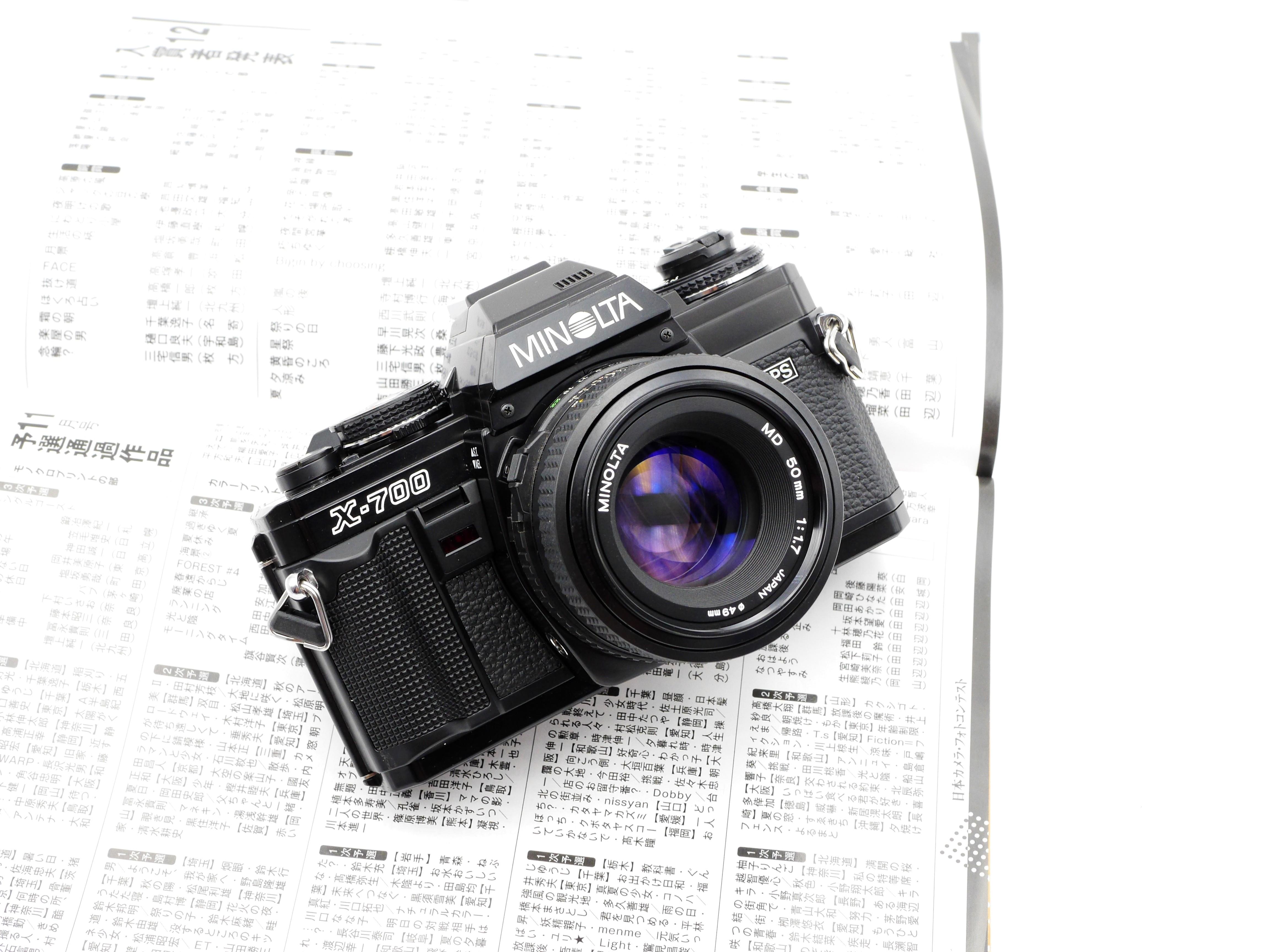 Pro Serviced Mint Minolta X700 Film Slr Md 50mm F1 7 Photography Cameras On Carousell