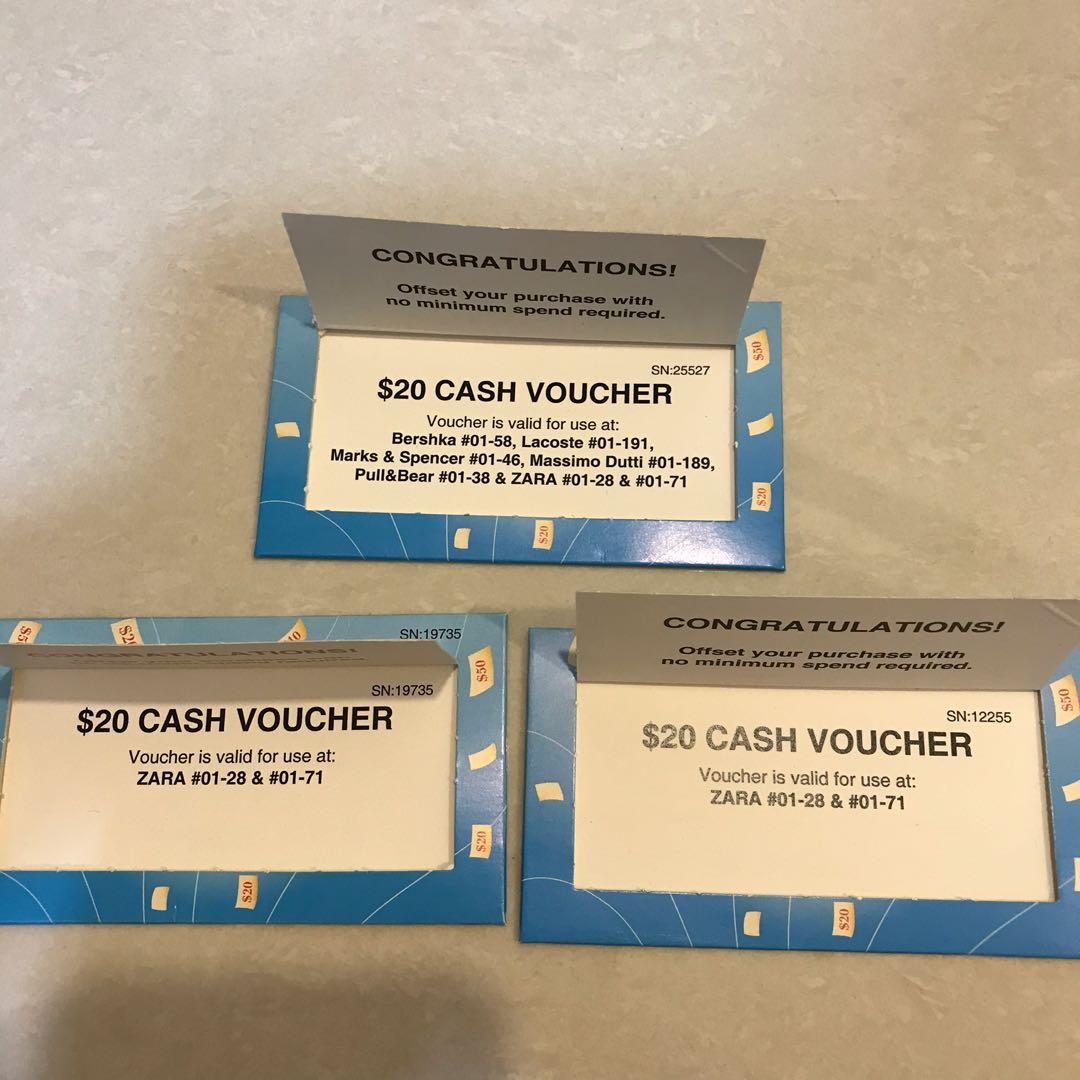 Zara cash voucher 60, Everything Else on Carousell