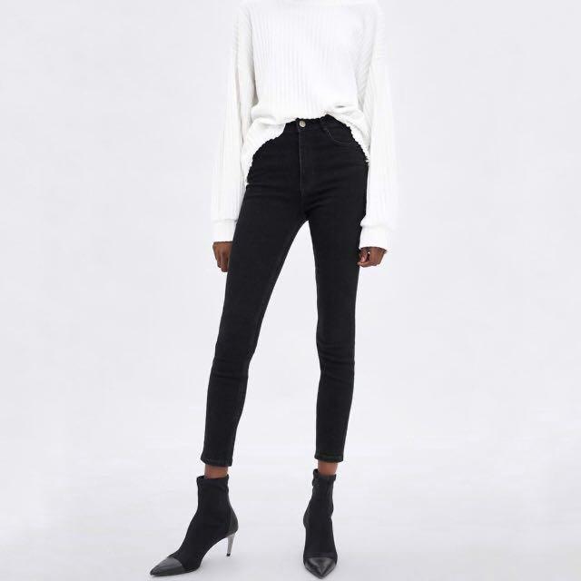 high rise skinny zara