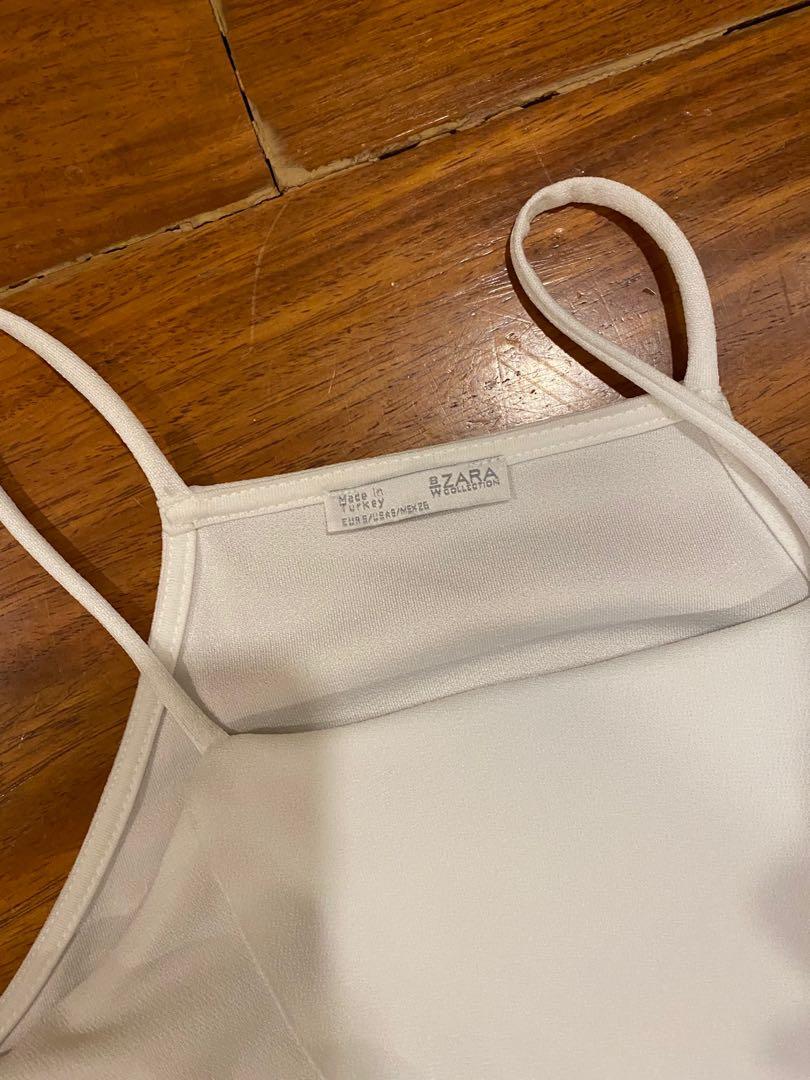 Zara white off shoulder dress (Category: Dresses) located in Quezon City. Submitted by itemswithloveph (Listing ID 1033566213, Image 2). Description: Shipping ‼️J&T, zoom, gogoxpress ‼️ grab/ lalamove/ mr speedy/ angkas shipping fee: may vary based on location and package size 💥Good condition 💥RFS: decluttering 💥MOP: GCASH or BDO .