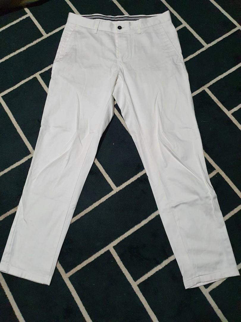 Zara mens white pants clearance