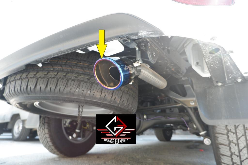 2016 to 2023 Toyota Fortuner HKS Muffler tip burn tip, bolt on, Car Parts & Accessories, Body