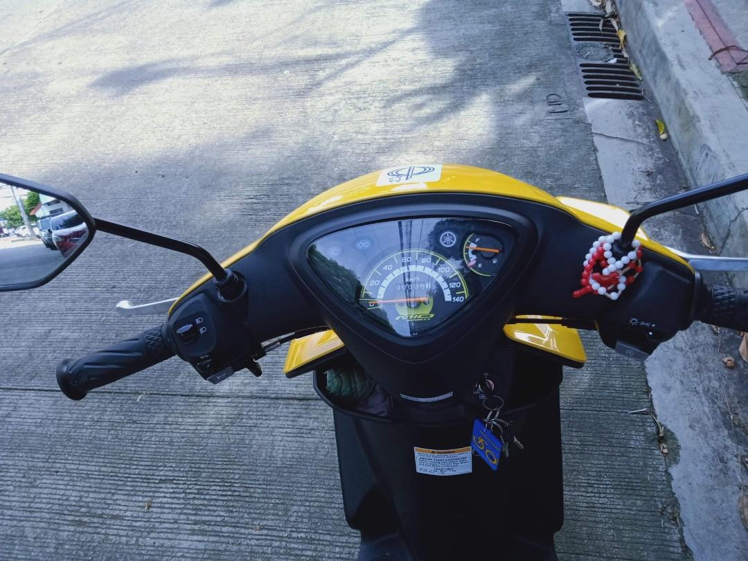 2020 Mio Sporty Yellow, Motorbikes, Motorbikes for Sale on Carousell