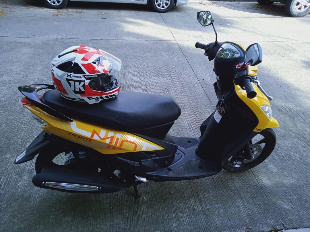 2020 Mio Sporty Yellow, Motorbikes, Motorbikes for Sale on Carousell