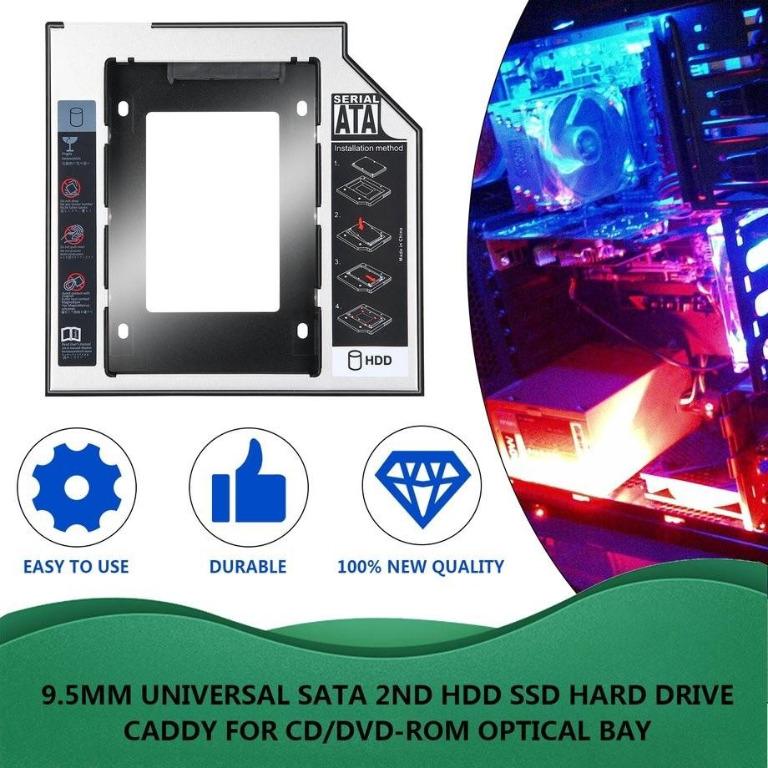 2 5 Ssd Hdd Laptop Caddy Bay 9 5mm Electronics Computer Parts Accessories On Carousell