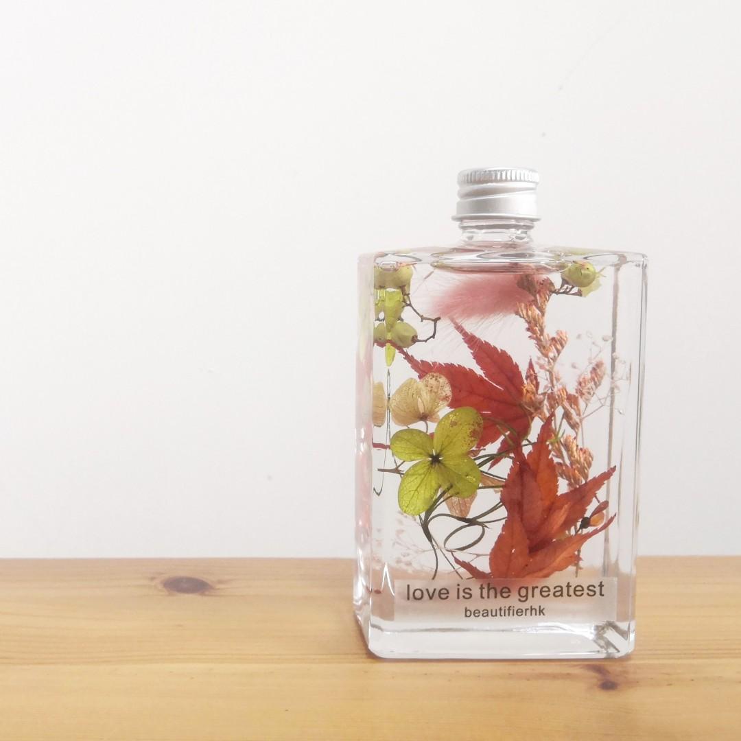 日本紅葉浮游花japanese Red Leaves Herbarium Bottle 日本明星 Carousell