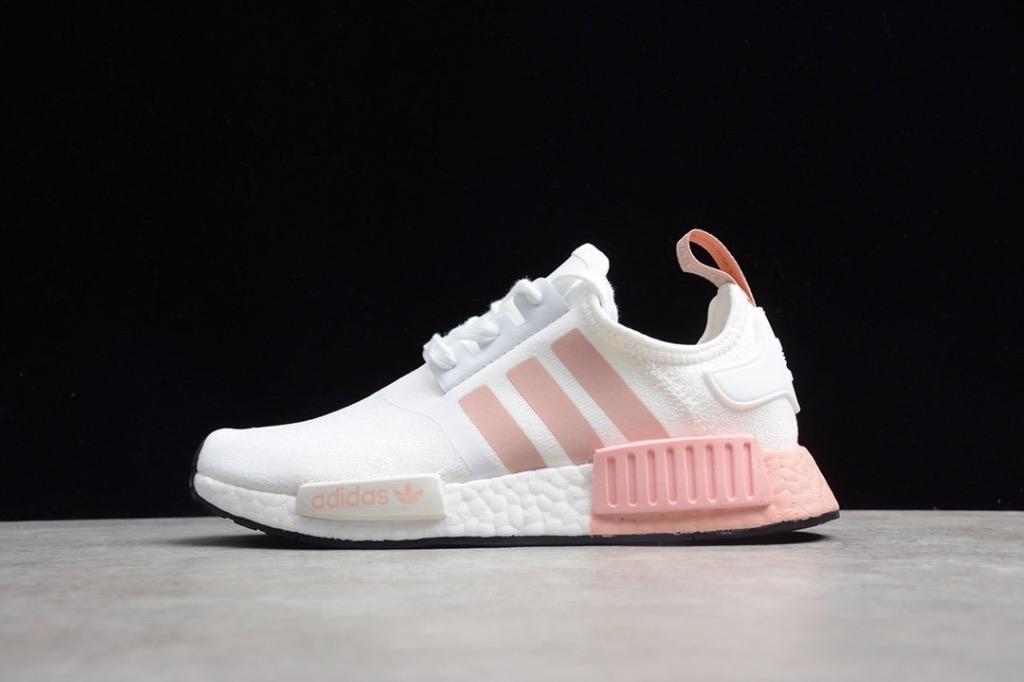 Adidas nmd sale white pink 40