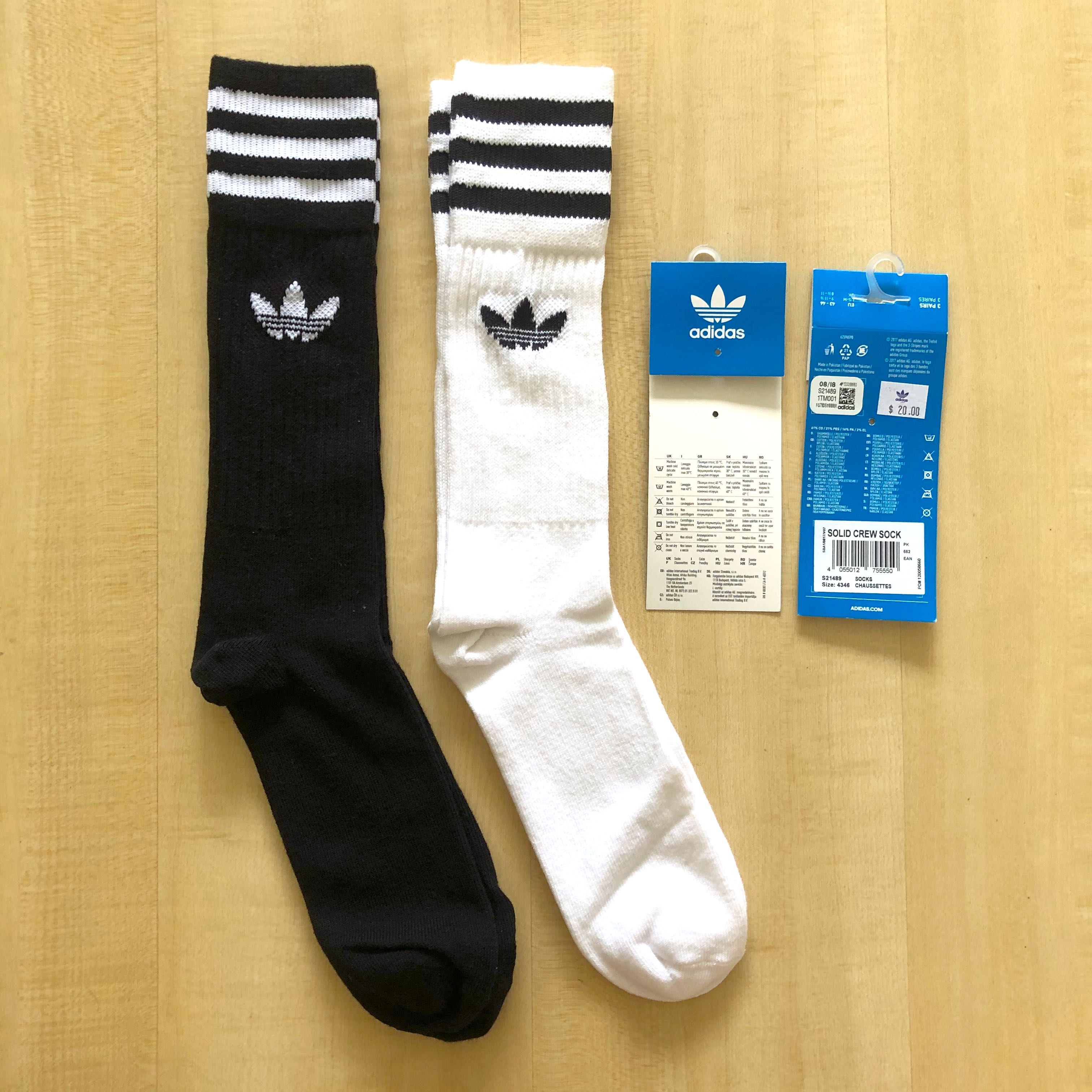 Adidas originals clearance solid crew socks
