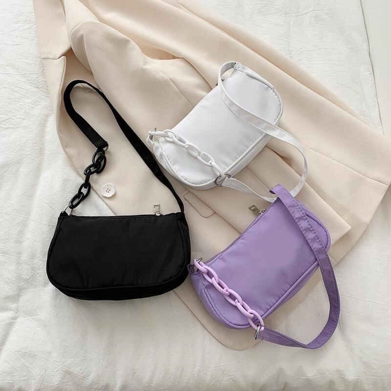 Aesthetic Baguette Handbag!!, Women's Fashion, Bags & Wallets, Tote ...