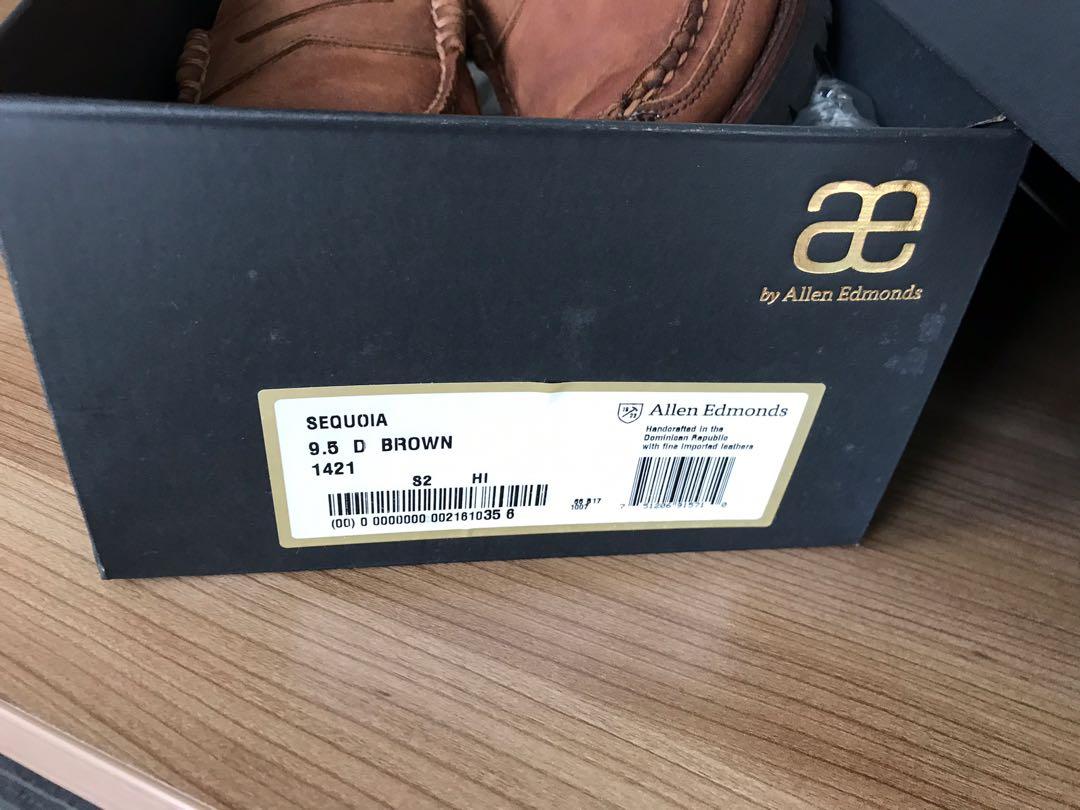 Allen Edmonds Sequoia Nubuck Suede Brown Penny Loafers