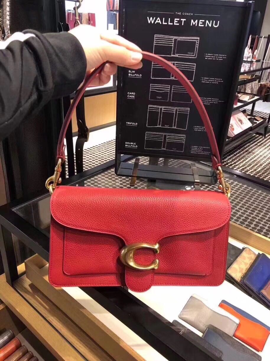 coach tabby shoulder bag red