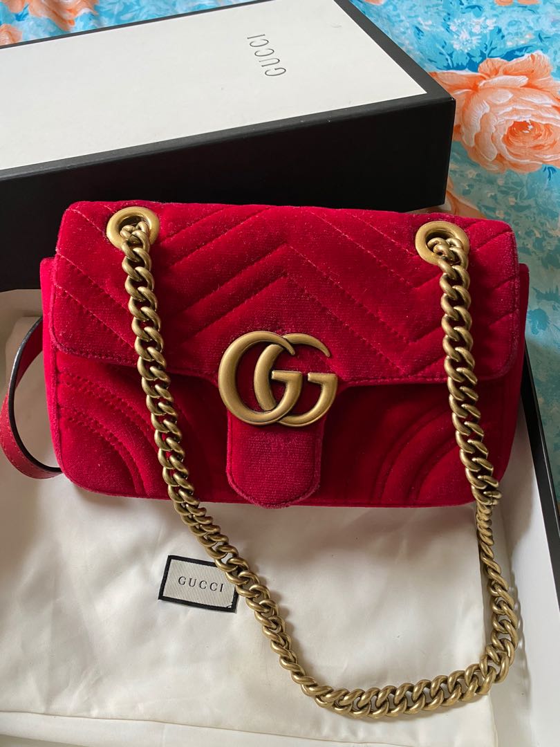 Gucci velvet bag fake store