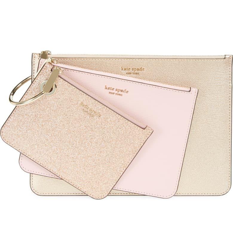 Kate spade pouch trio clearance
